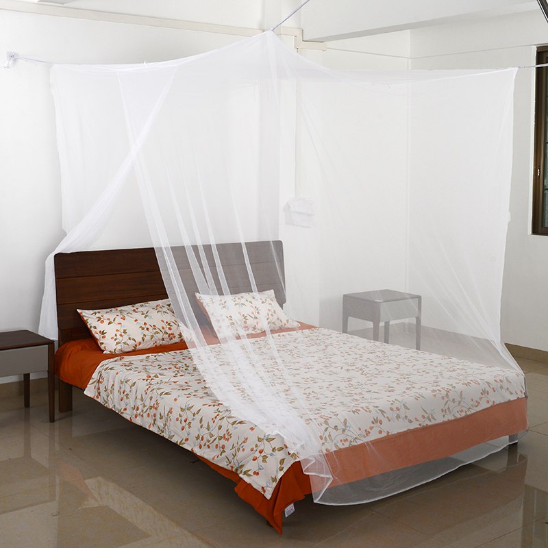 Rectangular White Home Mosquito Net