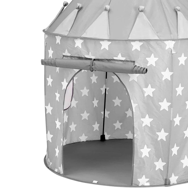 Children Grey Castle Play Tent