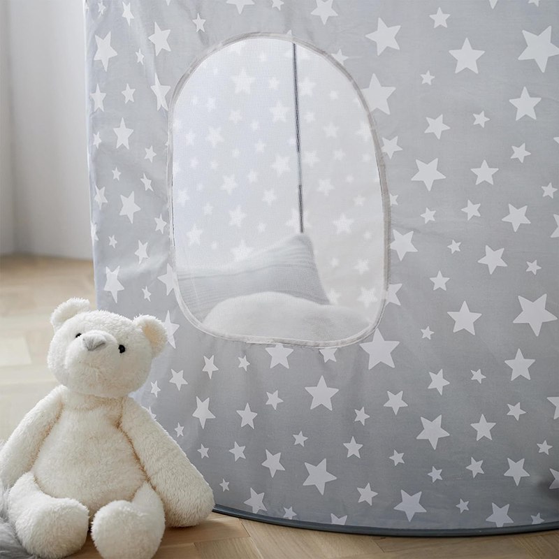 Children Grey Castle Play Tent