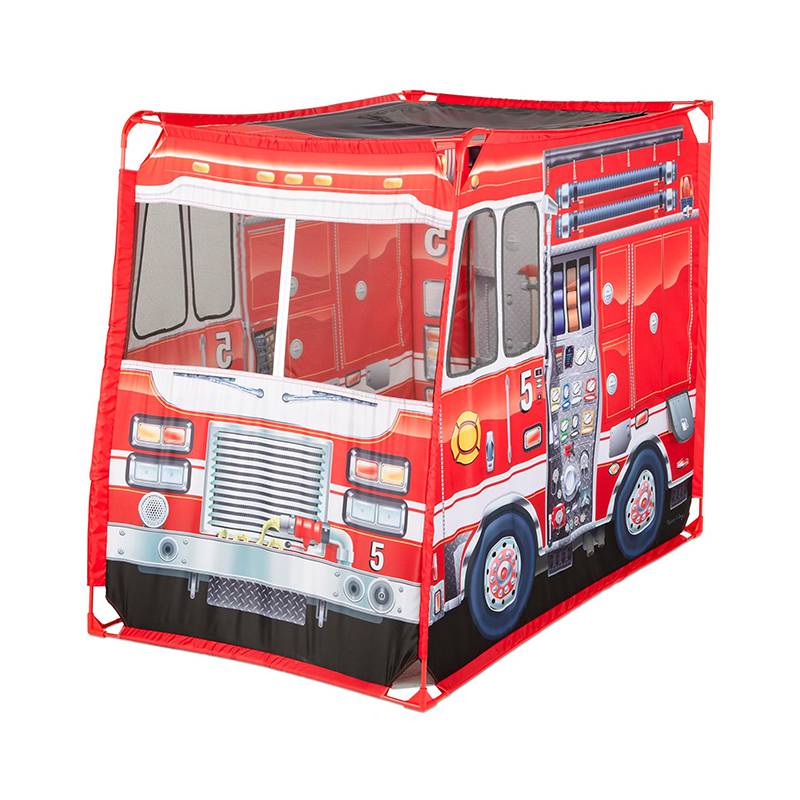 Kids Red Fire Car Shape Tent