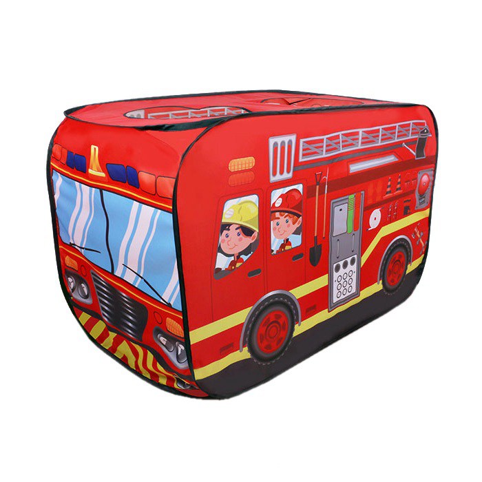 Children Playhouse Fire Truck Play Tent