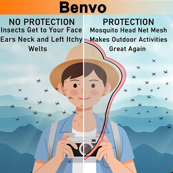 Black Mosquito Head Mesh Net