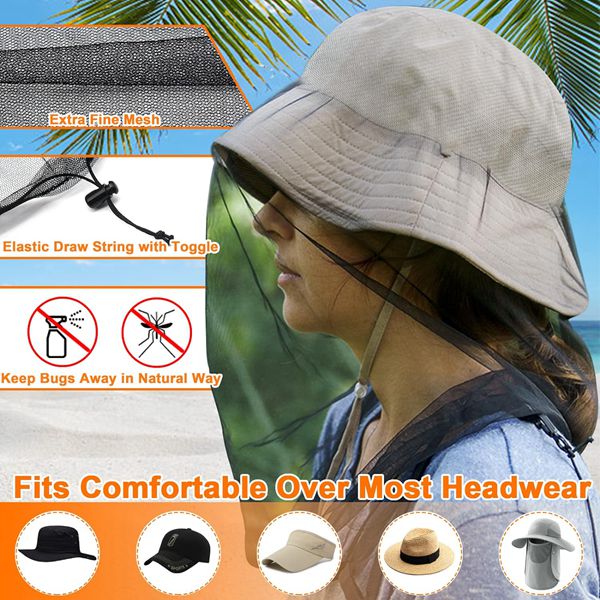 Black Mosquito Head Mesh Net