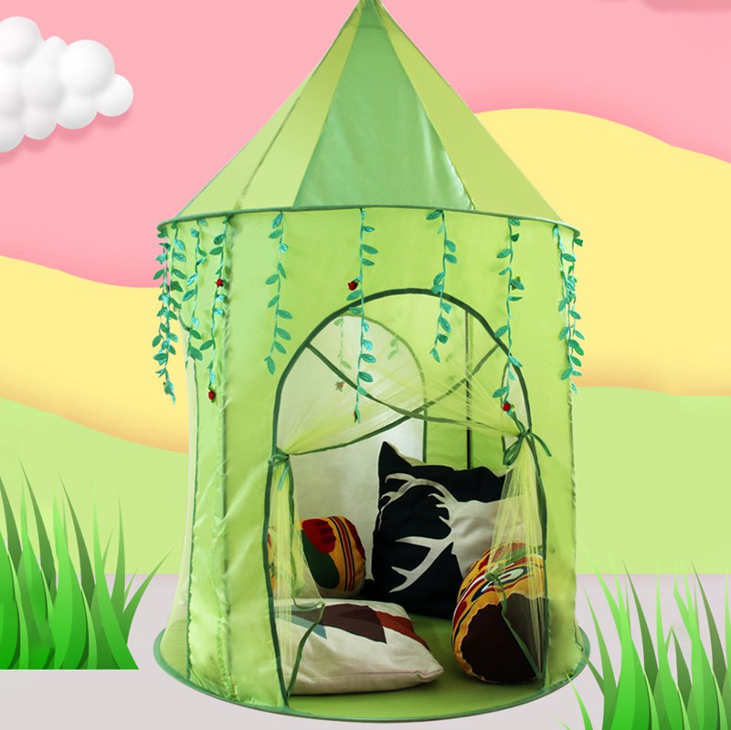 Green Mongolian Yurt Kids Playhouse Tent