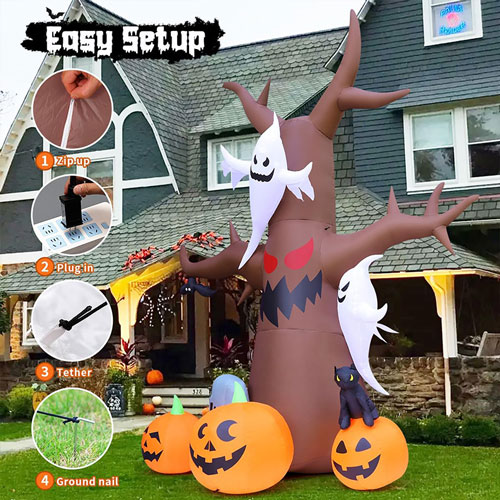 Halloween Inflatable Ghosts And Pumpkins