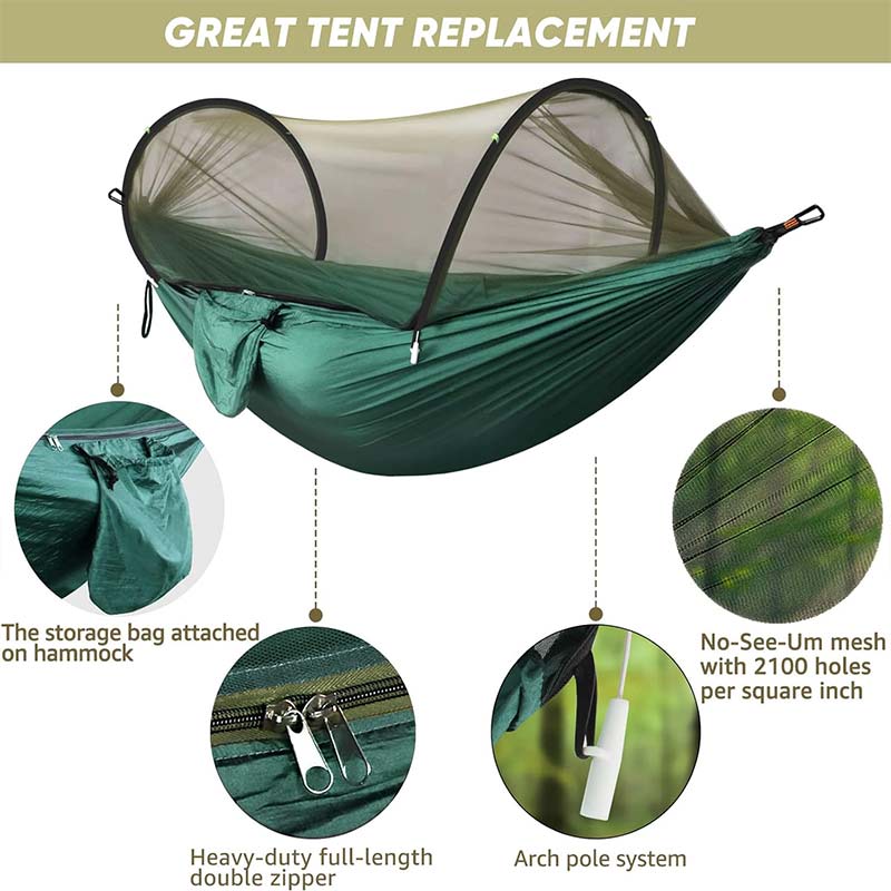 Ultralight Camping Hammock With Mosquito Net